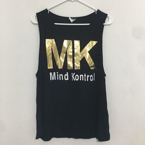 Mind Kontrol Print Tank by UK2LA NWOT